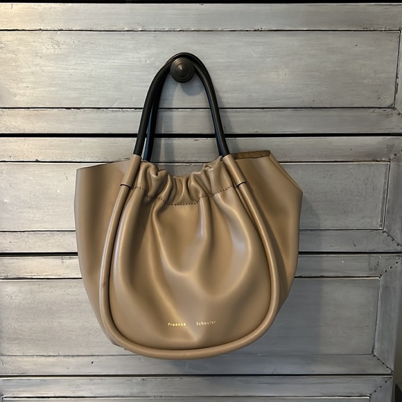 Proenza schouler taupe small rouched handbag in great condition. - Picture 4 of 10